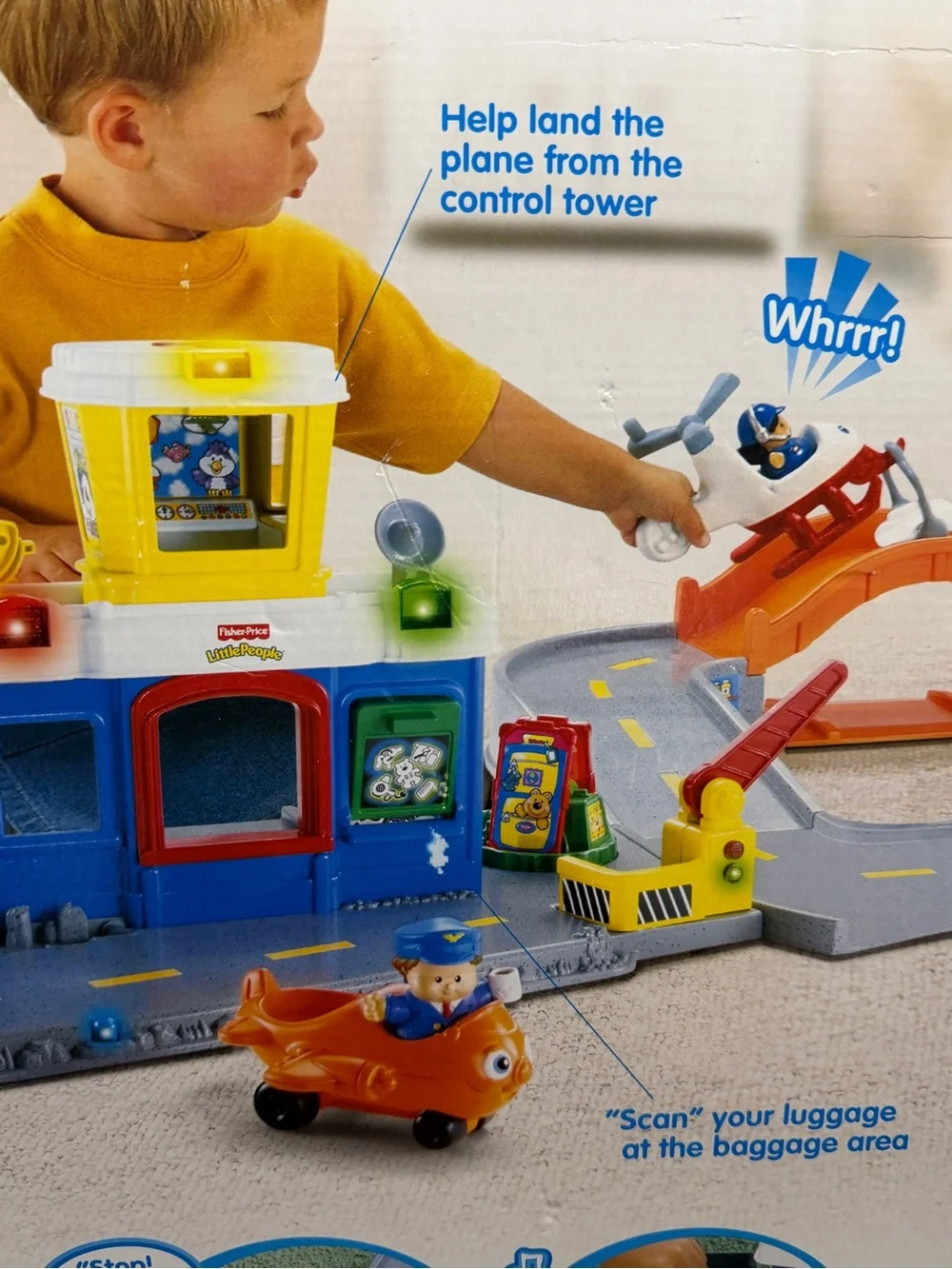 Vintage 2002 Fisher Price Little People Discovery Airport New Box Y2K Original